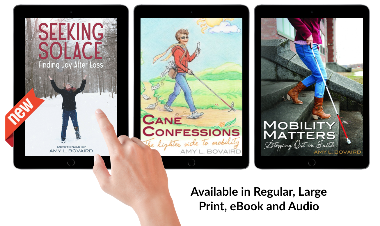 promotional copy of three booksAMY